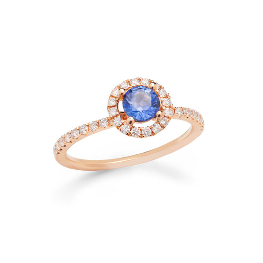 Saphir Ring Color Change blue - purple