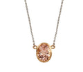 Georgia Collier 18kt Weißgold Roségold mit Morganit – Handgefertigtes Einzelstück, BeVain München