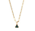 Zephyr PartiSaphir Collier I – 18kt Gold Collier mit australischem Parti-Saphir, Handgefertigt, BeVain München
