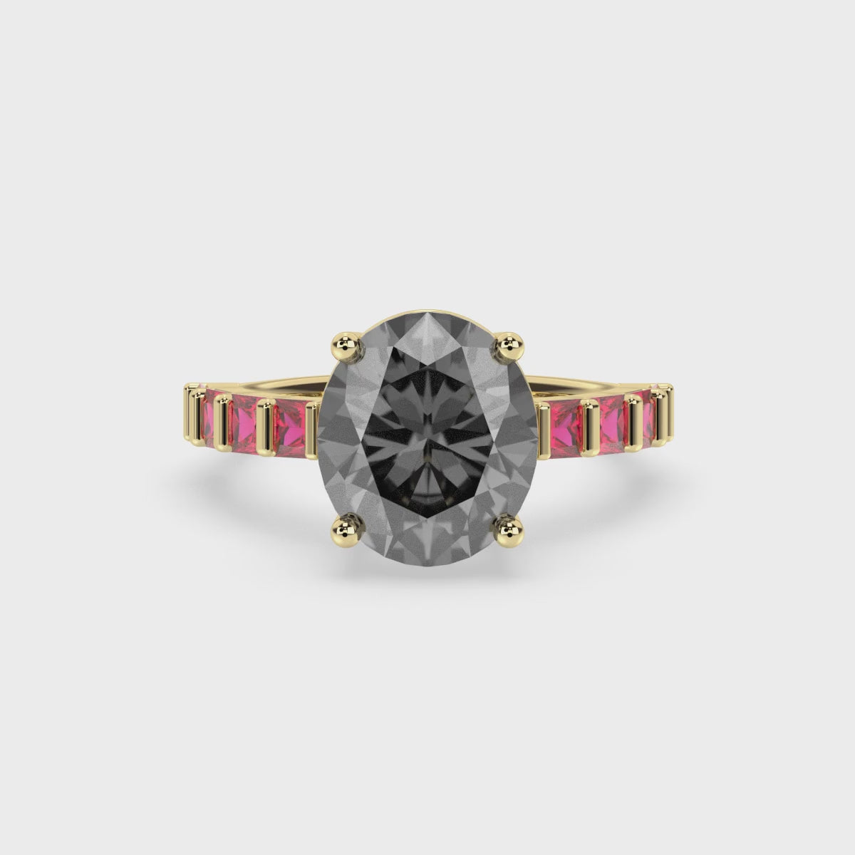 18kt Gold Spinell Ring – Unikat | BeVain