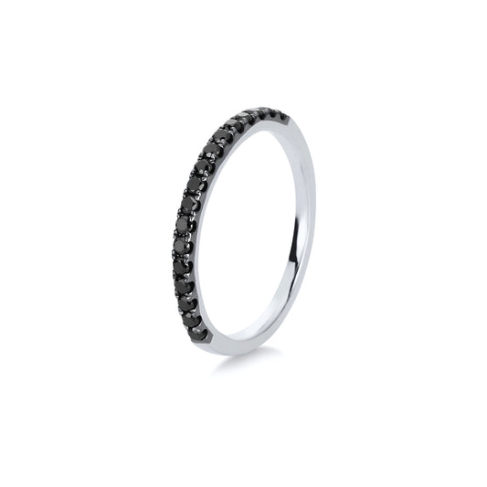 Eternity Ring mit schwarzen Brillianten