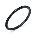 Ring with black diamonds