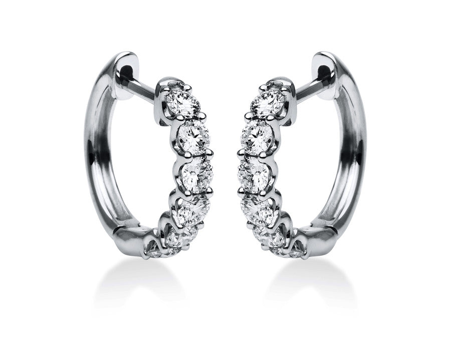 Creolen mit Diamanten