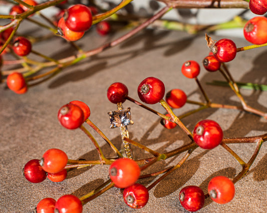 Spinell Ring mit Brillanten